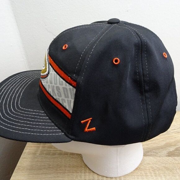 NHL Zephyr Anaheim Ducks Men Black Adjustable Hat Cap - Picture 2 of 9